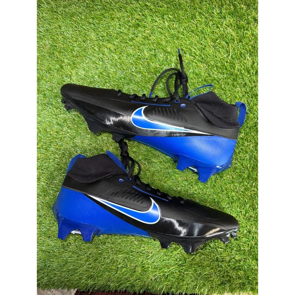 Mens 13.5 Nike Air Vapor Edge Pro 360 2 TB Football Cleats Black Blue FN7759-009